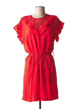 Rochie scurtă mâneci scurte mâneci scurte roșu LA PETITE FRANCAISE femeie
