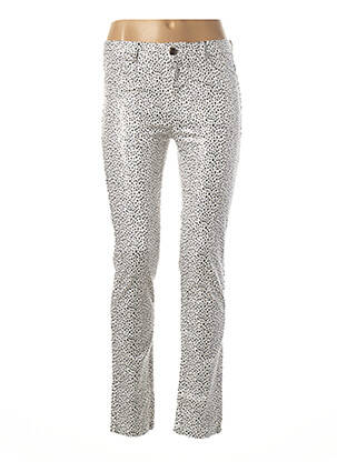 Pantalon slim alb MAYJUNE femeie