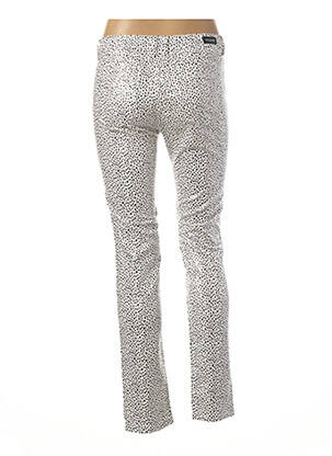 Pantalon slim talie joasă talie joasă alb MAYJUNE femeie