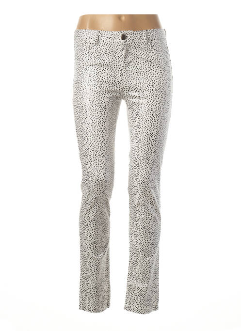 Pantalon slim alb MAYJUNE femeie