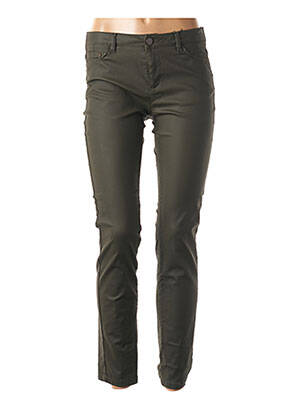 Pantalon slim talie joasă talie joasă verde MAYJUNE femeie