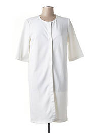 Jachete casual guler rotund alb LA FEE MARABOUTEE femme