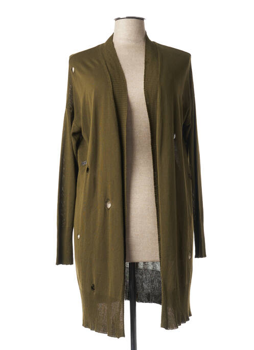 Vestă cu mâneci lungi verde HUMILITY femeie