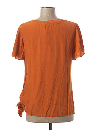 Tricou croială dreaptă mâneci scurte portocaliu LA FEE MARABOUTEE femme