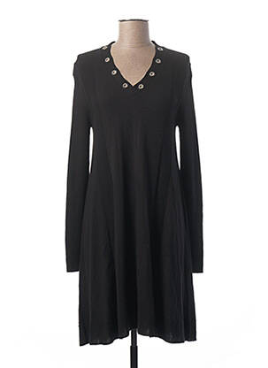 Rochie midi mâneci lungi mâneci lungi negru LAUREN VIDAL femeie