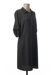 Rochie midi mâneci 3/4 mâneci 3/4 negru PAKO LITTO femme
