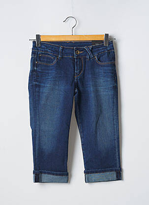 Pantalon trei sferturi albastru TEDDY SMITH fată