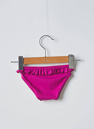 Chiloți de baie roz PETIT BATEAU fată