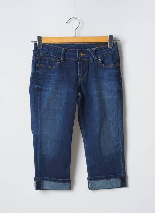 Pantalon trei sferturi albastru TEDDY SMITH fată