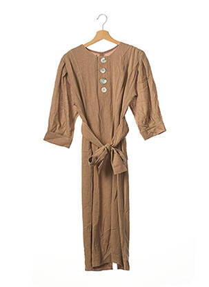 Rochie scurtă mâneci 3/4 mâneci 3/4 maro MANGO femeie