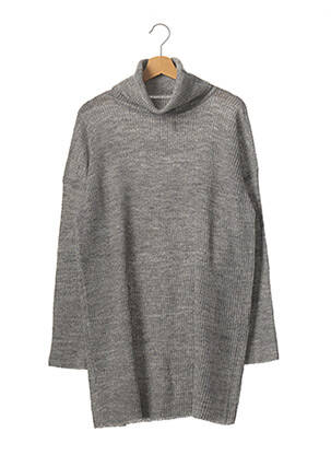 Pulover tunică gri L'ACADEMIE femeie
