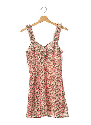Rochie scurtă croială fluidă bretele subțiri roz NASTY GAL femeie