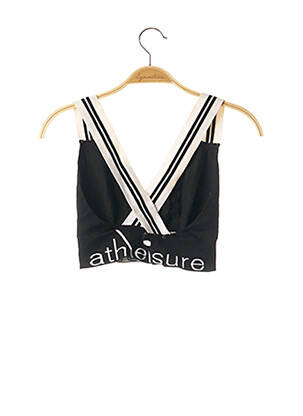 Top țesătură jersey bretele subțiri negru PINKO femeie