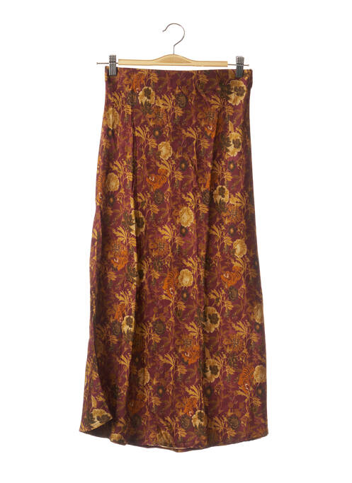 Fustă lungă croială fluidă roșu IMPREVU femme