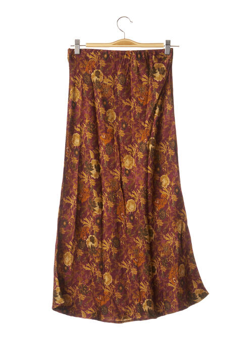 Fustă lungă croială fluidă roșu IMPREVU femme