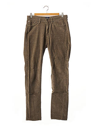 Pantalon slim maro GANT bărbat