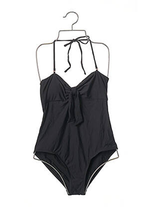 Costum de baie dintr-o singură piesă bretele elastice detașabile sutien cu susținere înaltă și burete detașabil negru ALLIHOP femeie