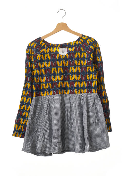 Tunică mâneci lungi imprimeu fantezie albastru MAGAZELLES femme