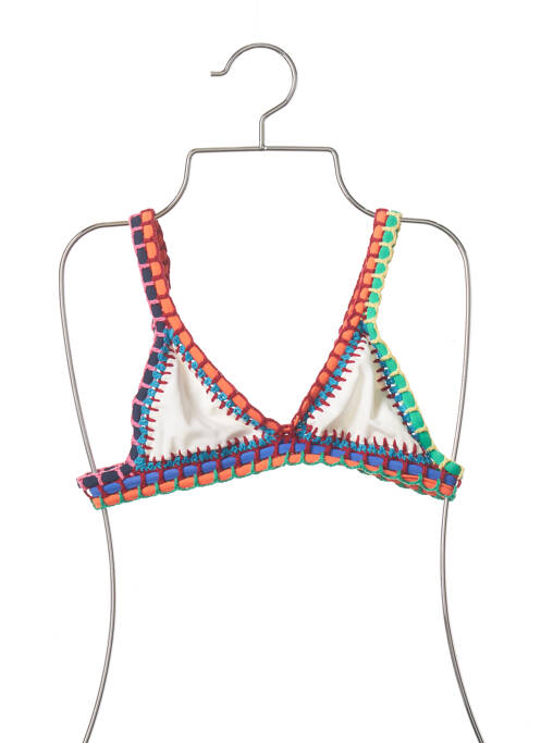 Sutien de costum de baie alb SANS MARQUE femeie