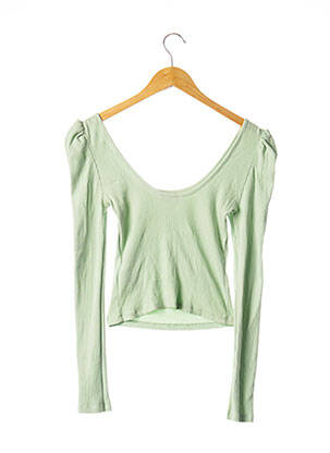 Top elasticitate verde TOPSHOP femeie