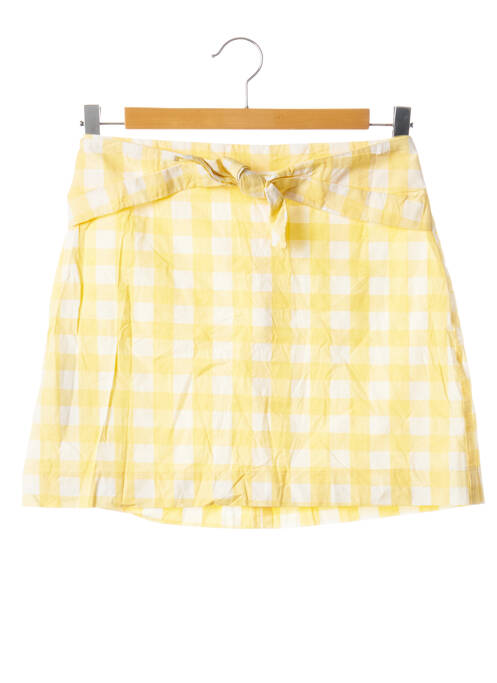 Fustă scurtă galben MANGO femeie