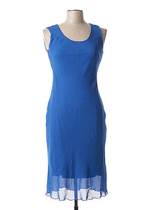 Rochie midi fără mâneci fără mâneci albastru JEAN DELFIN femeie
