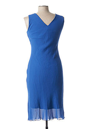 Rochie midi fără mâneci fără mâneci albastru JEAN DELFIN femeie