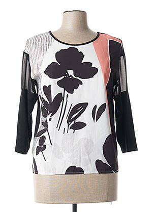 Bluză imprimeu floral mâneci 3/4 alb DIANE LAURY femeie