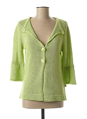 Vestă cu mâneci lungi mâneci 3/4 verde EVALINKA femeie