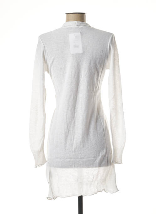 Vestă cu mâneci lungi alb DIXIT femeie