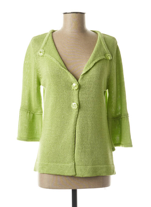 Vestă cu mâneci lungi verde EVALINKA femeie