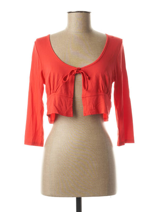 Vestă cu mâneci lungi roșu LES FILLES DE NEAUX femeie