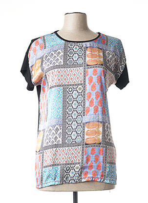 Tricou croială cambrată mâneci scurte albastru TINTA STYLE femeie