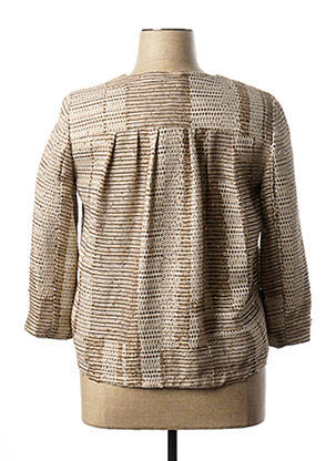 Jachete casual guler rotund bej MANILA GRACE femeie