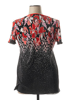 Tricou imprimeu fantezie mâneci scurte negru GEVANA femeie