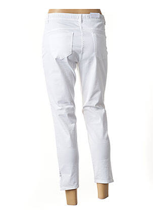 Pantalon trei sferturi elasticitate alb EAST DRIVE femeie