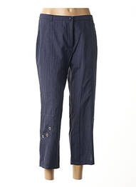 Pantalon trei sferturi croială dreaptă albastru PAUPORTÉ femme