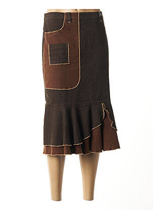 Fustă midi maro ROSA ROSAM femeie