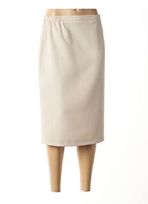 Fustă midi bej FRANCE RIVOIRE femeie