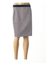 Fustă midi elasticitate albastru SIGNATURE femme