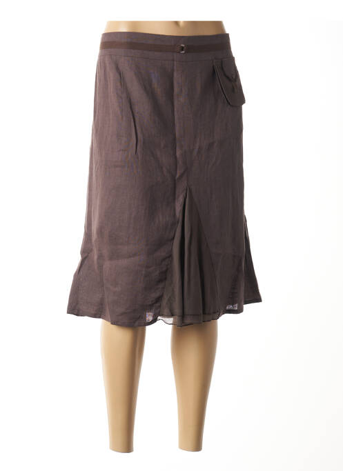 Fustă midi maro COCO MENTHE femeie