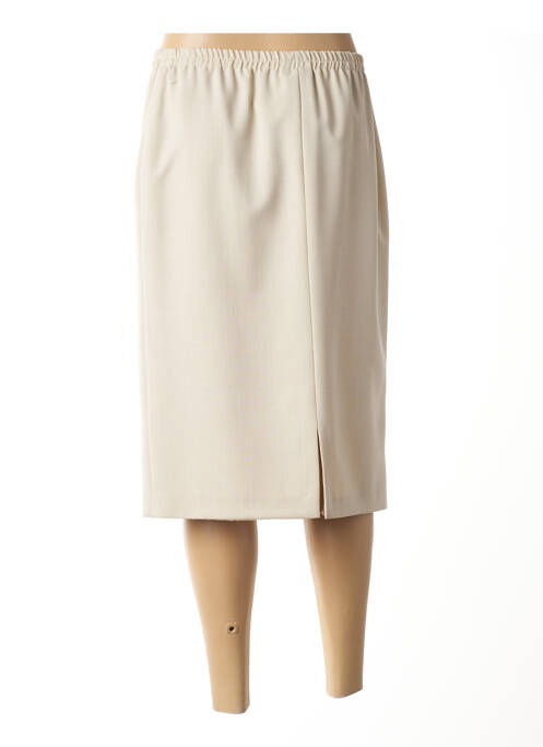 Fustă midi bej FRANCE RIVOIRE femeie