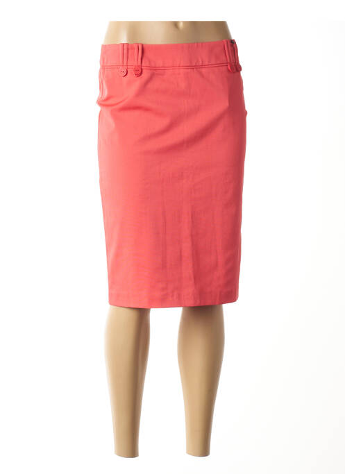 Fustă midi roz UN TEMPS POUR ELLE femeie