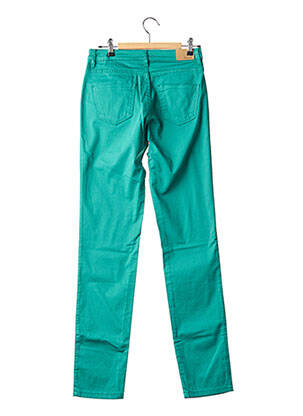 Pantalon slim țesătură poplin mărime normală verde BARILOCHE femeie