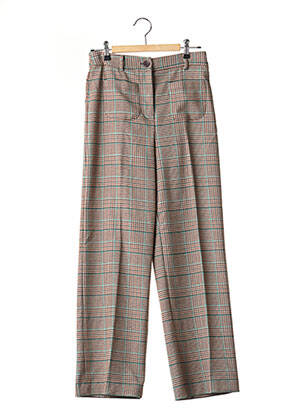 Pantalon larg maro NICE THINGS femeie