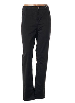 Pantalon slim țesătură poplin mărime normală negru IMPAQT femeie