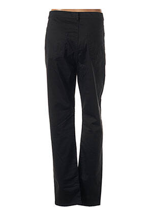 Pantalon slim țesătură poplin mărime normală negru IMPAQT femeie