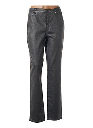 Pantalon slim țesătură acoperită mărime normală gri KARTING femeie