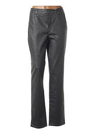 Pantalon slim țesătură acoperită mărime normală gri KARTING femme