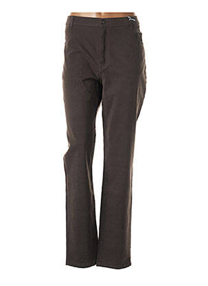 Pantalon slim elasticitate mărime normală maro IMPAQT femeie